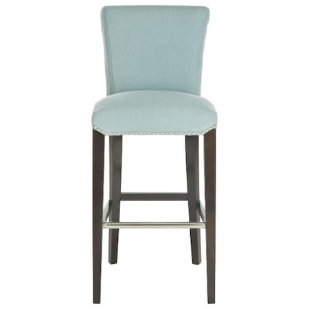 Safavieh Seth Bar Stool- Sky Blue - 43.5 x 23.2 x 18.7 in. MCR4510H